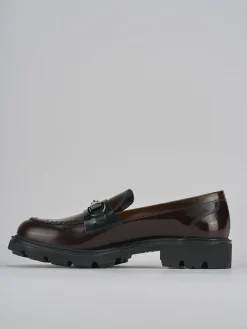 Hot Mocassini tacco 2cm pelle testa Donna Mocassini