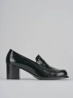 Outlet Mocassini tacco 7cm pelle Donna Mocassini