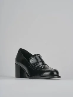 Outlet Mocassini tacco 7cm pelle Donna Mocassini