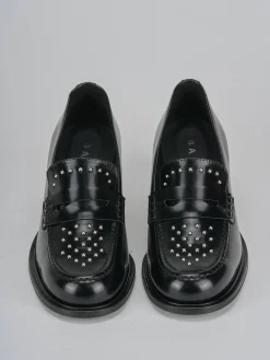 Outlet Mocassini tacco 7cm pelle Donna Mocassini