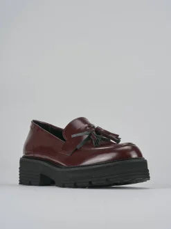 Mocassini tacco 2cm pelle bordo' Donna Mocassini