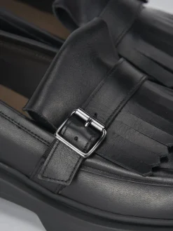 Hot Mocassini tacco 3cm pelle Donna Mocassini