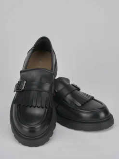 Hot Mocassini tacco 3cm pelle Donna Mocassini