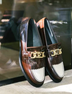 Online Mocassini tacco 1cm pelle testa Donna Mocassini