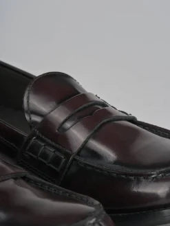 Discount Mocassini tacco 2cm pelle bordo' Donna Mocassini