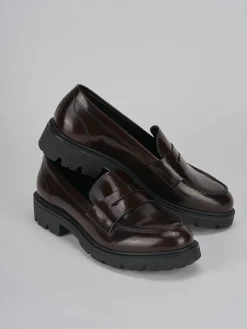 New Mocassini tacco 2cm pelle testa Donna Mocassini