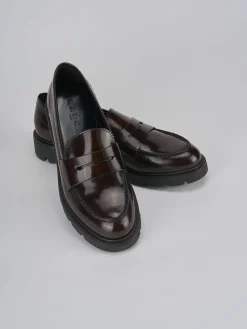 New Mocassini tacco 2cm pelle testa Donna Mocassini