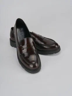 New Mocassini tacco 2cm pelle testa Donna Mocassini