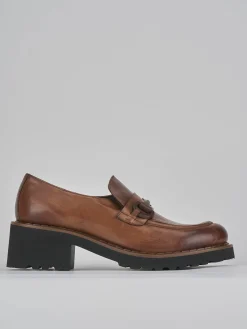 Discount Mocassini tacco 5cm pelle Donna Mocassini