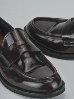 Online Mocassini tacco 2cm pelle bordo' Donna Mocassini