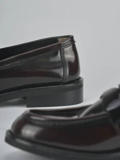 Online Mocassini tacco 2cm pelle bordo' Donna Mocassini