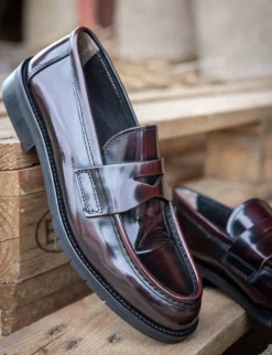 Online Mocassini tacco 2cm pelle bordo' Donna Mocassini