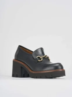 Hot Mocassini tacco 6cm pelle Donna Mocassini