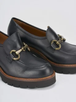 Hot Mocassini tacco 6cm pelle Donna Mocassini