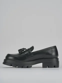 Clearance Mocassini tacco 3cm pelle Donna Mocassini