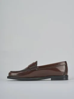 Hot Mocassini tacco 1cm pelle Donna Mocassini