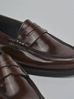 Hot Mocassini tacco 1cm pelle Donna Mocassini