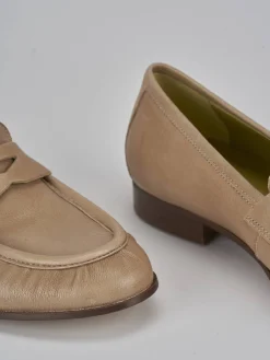 Hot Mocassini tacco 1cm pelle Donna Mocassini