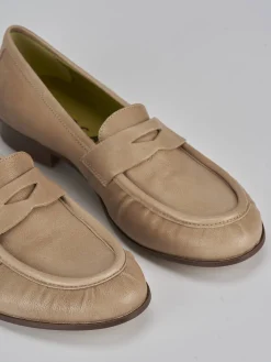 Hot Mocassini tacco 1cm pelle Donna Mocassini