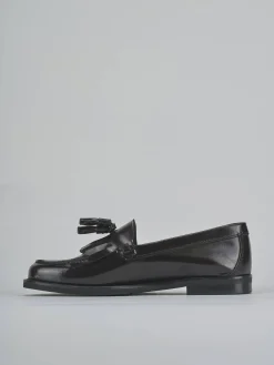 New Mocassini tacco 1cm pelle bordo' Donna Mocassini