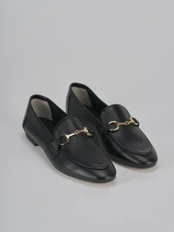 Hot Mocassini tacco 1cm pelle Donna Mocassini