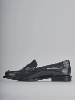 Clearance Mocassini tacco 1cm pelle Donna Mocassini