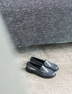 Clearance Mocassini tacco 1cm pelle Donna Mocassini