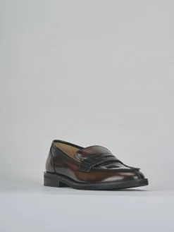 Clearance Mocassini tacco 2cm pelle testa Donna Mocassini