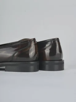 Clearance Mocassini tacco 2cm pelle testa Donna Mocassini