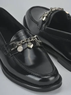 Hot Mocassini tacco 1cm pelle Donna Mocassini