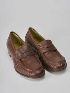 Clearance Mocassini tacco 1cm pelle testa Donna Mocassini