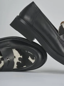 Discount Mocassini tacco 2cm pelle Donna Mocassini