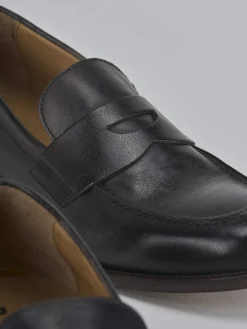 Clearance Mocassini tacco 1cm pelle Uomo Mocassini