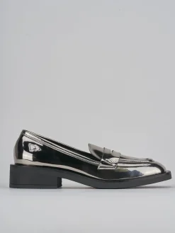 Clearance Mocassini tacco 3cm pelle Donna Mocassini