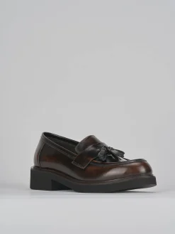 Discount Mocassini tacco 3cm pelle Donna Mocassini