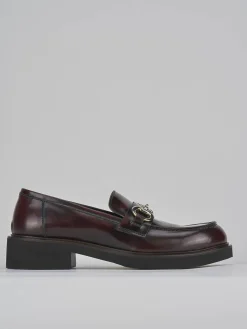 Discount Mocassini tacco 3cm pelle bordo' Donna Mocassini