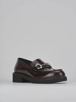 Discount Mocassini tacco 3cm pelle bordo' Donna Mocassini