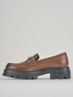 Discount Mocassini tacco 3cm pelle Donna Mocassini