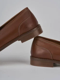 Clearance Mocassini tacco 1cm pelle Donna Mocassini