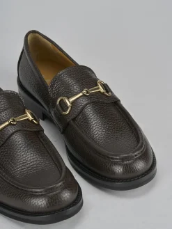 New Mocassini tacco 2cm pelle testa Donna Mocassini