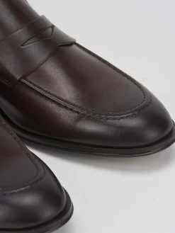 Outlet Mocassini tacco 1cm pelle testa Uomo Mocassini