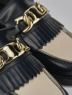 New Mocassini tacco 1cm pelle Donna Mocassini