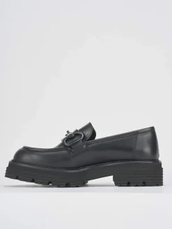 Clearance Mocassini tacco 2cm pelle Donna Mocassini