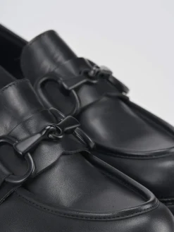 Clearance Mocassini tacco 2cm pelle Donna Mocassini