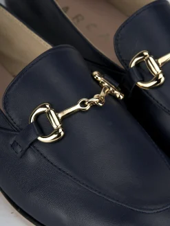 Clearance Mocassini tacco 1cm pelle Donna Mocassini