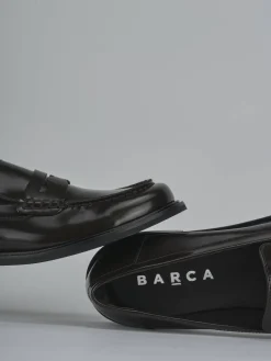 Clearance Mocassini tacco 1cm pelle testa Donna Mocassini