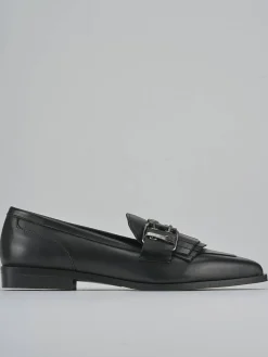 Clearance Mocassini tacco 1cm pelle Donna Mocassini