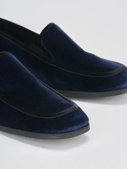 Hot Mocassini tacco 1cm velluto Donna Mocassini