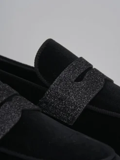 Online Mocassini tacco 2cm velluto Donna Mocassini