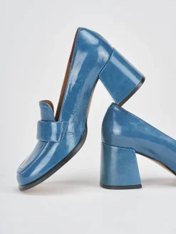 Discount Mocassini tacco 8cm vernice Donna Mocassini